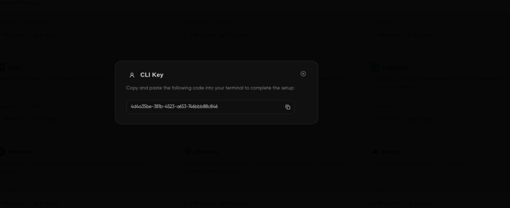 Authentication key