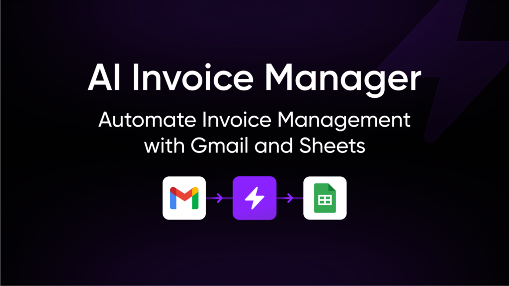 Invoice management using Gmail and Sheet