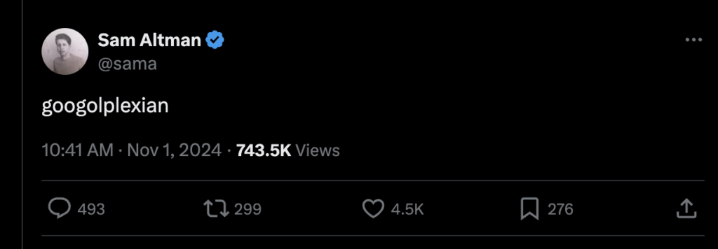 Tweet from Sam Altman
