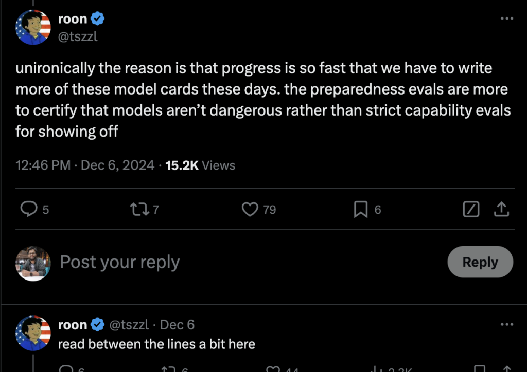 Roon on why OpenAI benchmarks are lagging