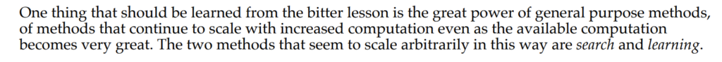 Excerpt from Sutton's Bitter Lesson