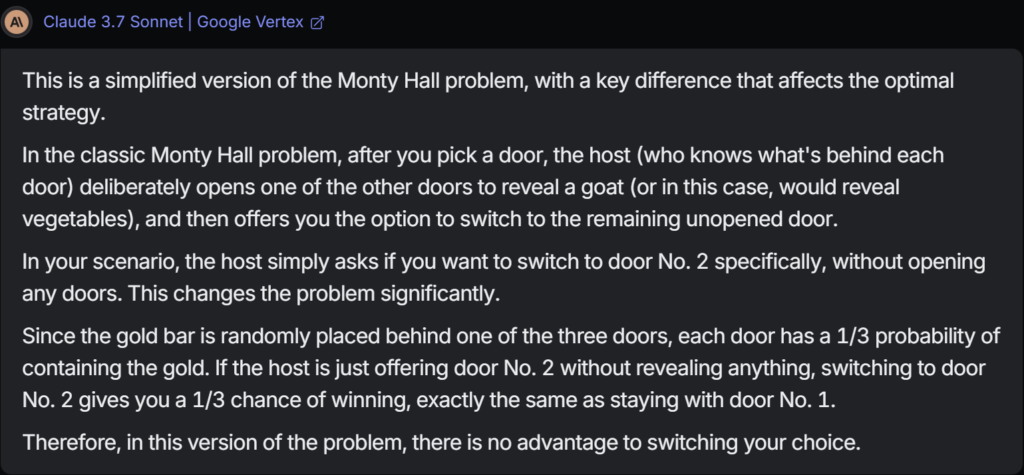 Claude reasoning